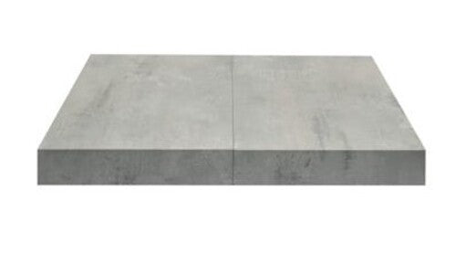 Tavolo tavolino trasformabile salvaspazio moderno cemento 120x80 - Mobili 2G