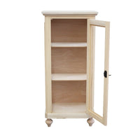 Vetrina 1 anta in legno grezzo l.60 p.40 h.131 (1102) - Mobili 2G