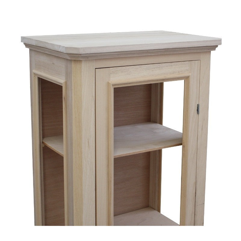 Vetrina 1 anta in legno grezzo l.60 p.40 h.131 (1102) - Mobili 2G