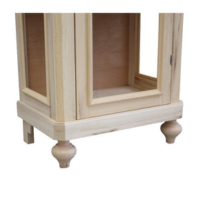 Vetrina 1 anta in legno grezzo l.60 p.40 h.131 (1102) - Mobili 2G