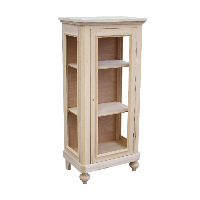 Vetrina 1 anta in legno grezzo l.60 p.40 h.131 (1102) - Mobili 2G