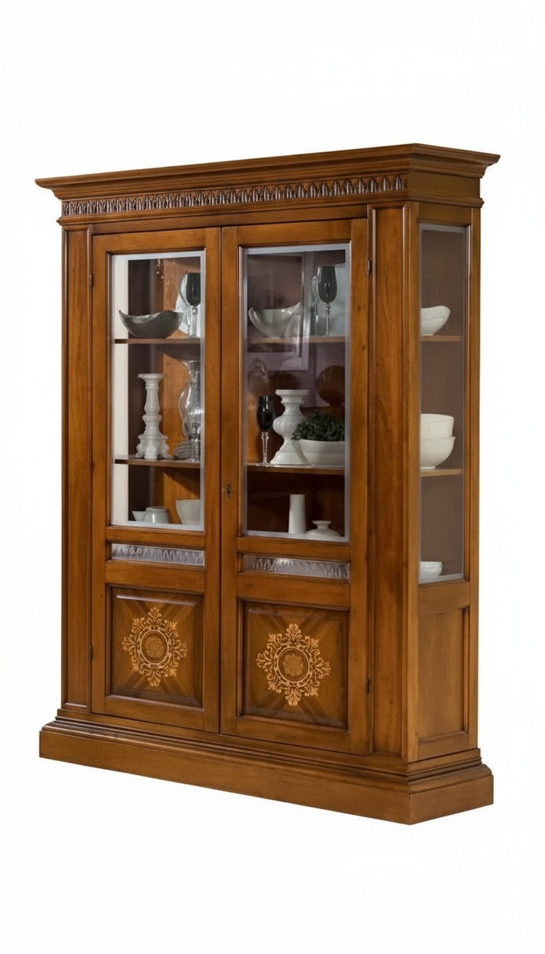 Vetrina arte povera soggiorno in legno l.157 x p.49 h.213 - Mobili 2G