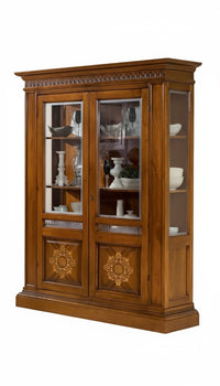 Vetrina arte povera soggiorno in legno l.157 x p.49 h.213 - Mobili 2G