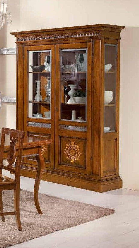 Vetrina arte povera soggiorno in legno l.157 x p.49 h.213 - Mobili 2G