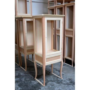 Vetrina classica 1 porta 1 cassetto in legno grezzo l.55 p.40 h.140 - Mobili 2G