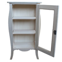 Vetrina classica 1 porta in legno grezzo l.71 p.48 h.134 (3096) - Mobili 2G