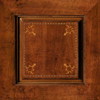 Vetrina classica 2 porte in legno intarsiata ragno 150x54x216
