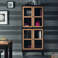 Vetrina classica 4 porte in legno shabby 80x39x182 - Mobili 2G