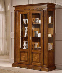 Vetrina in legno 2 porte arte povera bassano l.146 p.49 x h.213