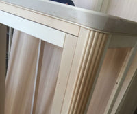 Vetrina in legno arte povera 2 porte tinta noce 170x50x215 - Mobili 2G