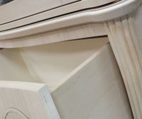 Vetrina in legno arte povera 2 porte tinta noce 170x50x215 - Mobili 2G