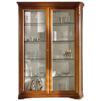 Vetrina in legno massello 2 porte tinta noce l.144 p.49 h.215 - Mobili 2G