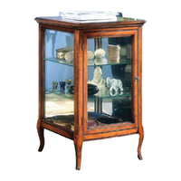 Vetrina teca classica in legno 1 porta finitura bassano l.55 p.55 h.90 - Mobili 2G