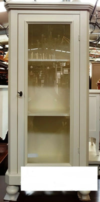 Vetrinetta classica legno 1 porta bianco  60x40x130 (1448) - Mobili 2G