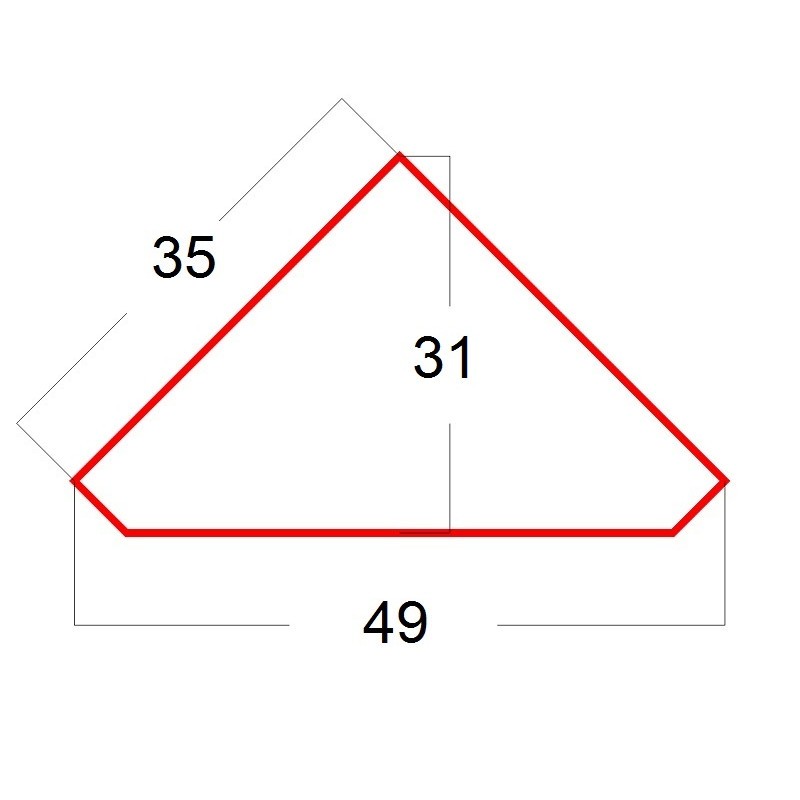 Mobile angolo in legno 1 porta 3 ripiani arte povera laccato verde 49x31x116 (1333) - Mobili 2G