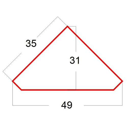 Mobile angolo in legno 1 porta 3 ripiani arte povera laccato verde 49x31x116 (1333) - Mobili 2G