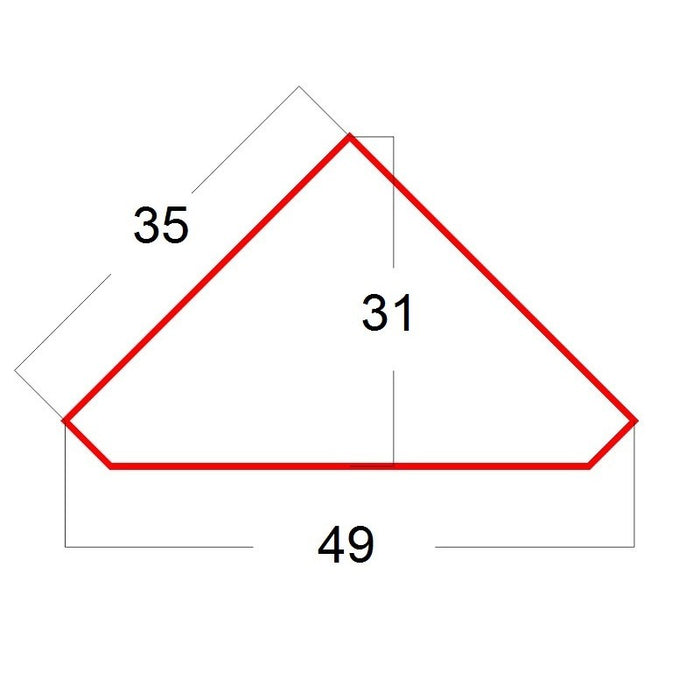 Mobile angolo in legno 1 porta 3 ripiani arte povera laccato verde 49x31x116 (1333) - Mobili 2G