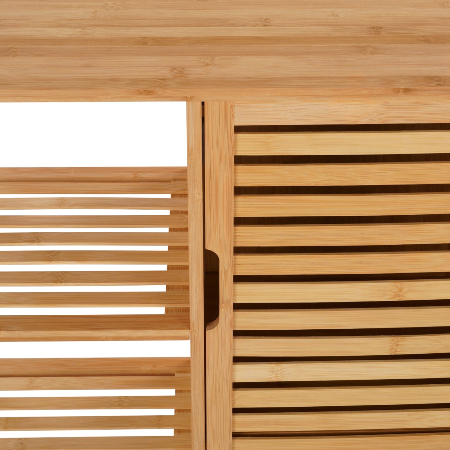 IDMarket - Mobili contenitori bagno in bambù con 3 ripani y armardio BEA