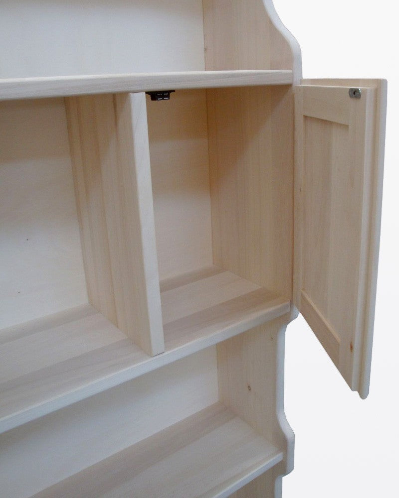 Mobile bar porta bottiglie grezzo l.126 p.33 h.199 (1224) - Mobili 2G