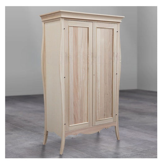 armadio in legno sagomato 2 porte grezzo  l.127 p.64 h.212 (487) - Mobili 2G