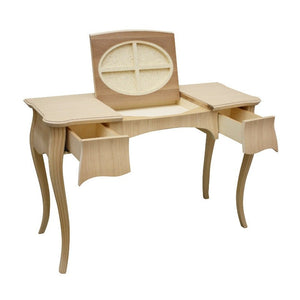 Toeletta in legno 2 cassetti grezzo l.120 p.50 h.80 (059) - Mobili 2G