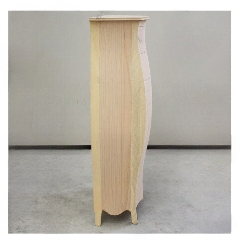 cassettiera bomabata 7 cassetti grezzo l.74 p.37 h.142 (155) - Mobili 2G