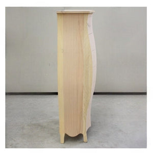 cassettiera bomabata 7 cassetti grezzo l.74 p.37 h.142 (155) - Mobili 2G