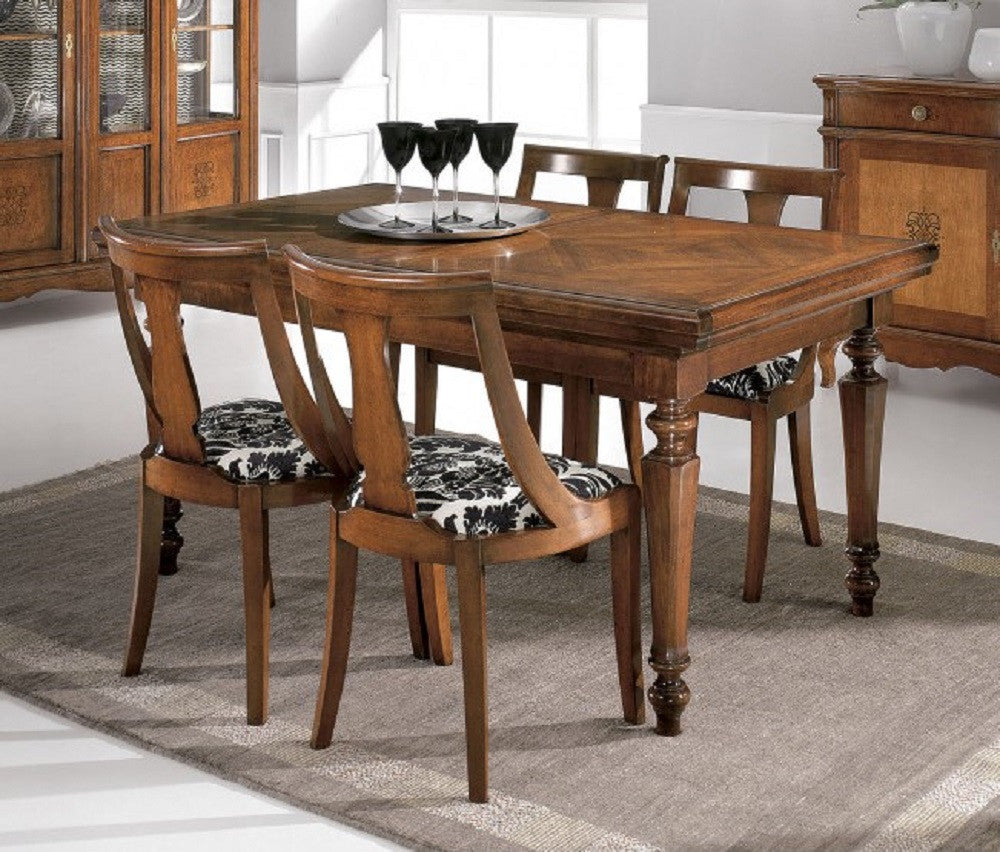 tavolo allungabile a serrandina grezzo l.160 p.90 h.80 (151) - Mobili 2G