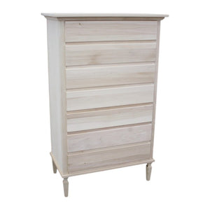 Cassettiera in legno 7 cassetti grezzo l.85 p.47 h.138 (1921) - Mobili 2G