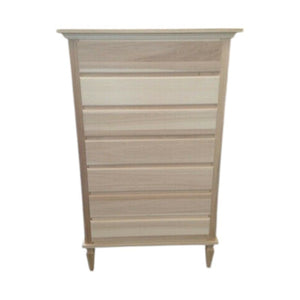 Cassettiera in legno 7 cassetti grezzo l.85 p.47 h.138 (1921) - Mobili 2G