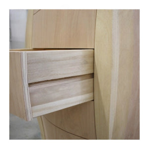 cassettiera bomabata 7 cassetti grezzo l.74 p.37 h.142 (155) - Mobili 2G