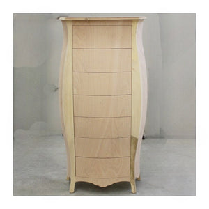 cassettiera bomabata 7 cassetti grezzo l.74 p.37 h.142 (155) - Mobili 2G