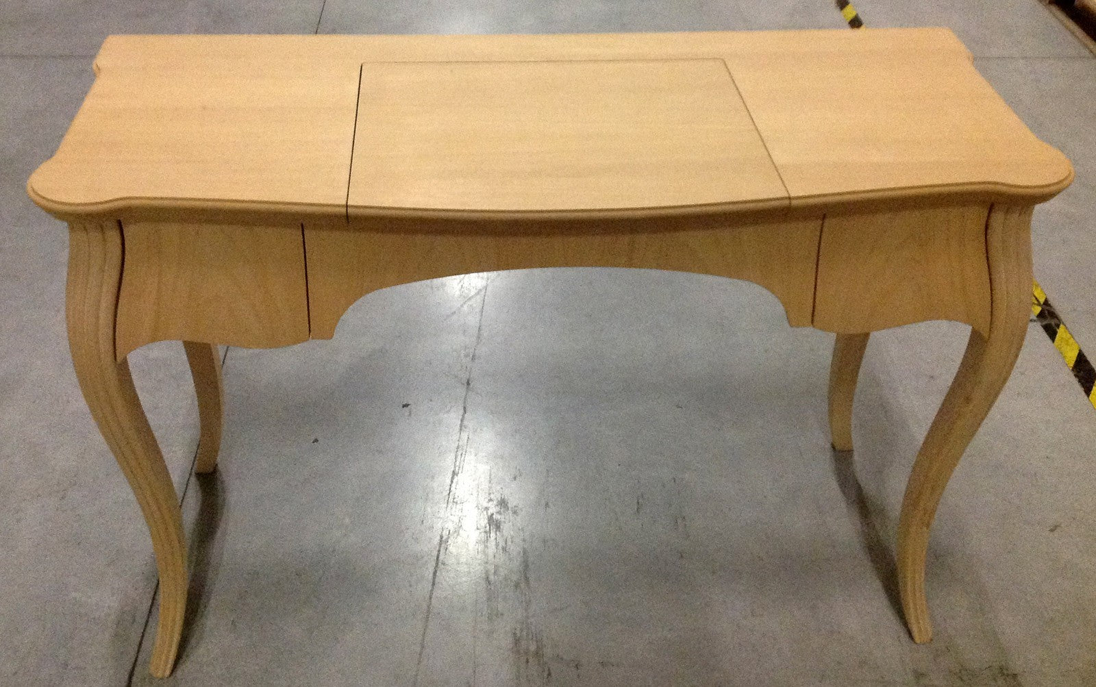 Toeletta in legno 2 cassetti grezzo l.120 p.50 h.80 (059) - Mobili 2G