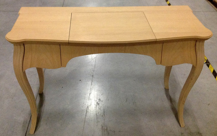 Toeletta in legno 2 cassetti grezzo l.120 p.50 h.80 (059) - Mobili 2G