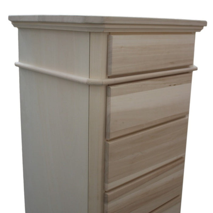 Cassettiera in legno 8 cassetti grezzo l.55 p.45 h.149 (707) - Mobili 2G