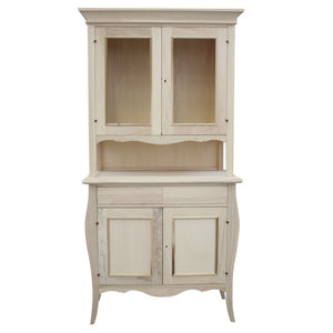 Cristalliera 4 ante 2 cassetti grezzo l.105 p.50 h.209 (3091) - Mobili 2G