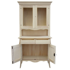 Cristalliera 4 ante 2 cassetti grezzo l.105 p.50 h.209 (3091) - Mobili 2G