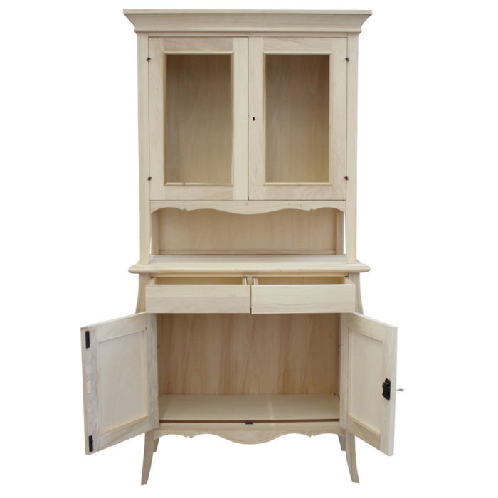 Cristalliera 4 ante 2 cassetti grezzo l.105 p.50 h.209 (3091) - Mobili 2G