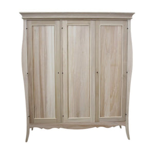 armadio in legno sagomato 3 porte grezzo  l.182 p.64 h.212 (492) - Mobili 2G