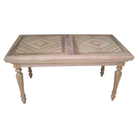 tavolo allungabile a serrandina grezzo l.160 p.90 h.80 (151) - Mobili 2G