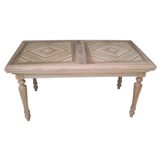 tavolo allungabile a serrandina grezzo l.160 p.90 h.80 (151) - Mobili 2G