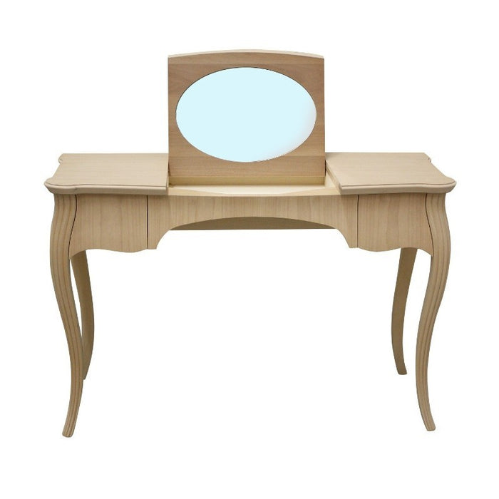 Toeletta in legno 2 cassetti grezzo l.120 p.50 h.80 (059) - Mobili 2G