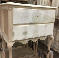  comoncino in legno 2 cassetti grezzo  l.83 p.46 h.80