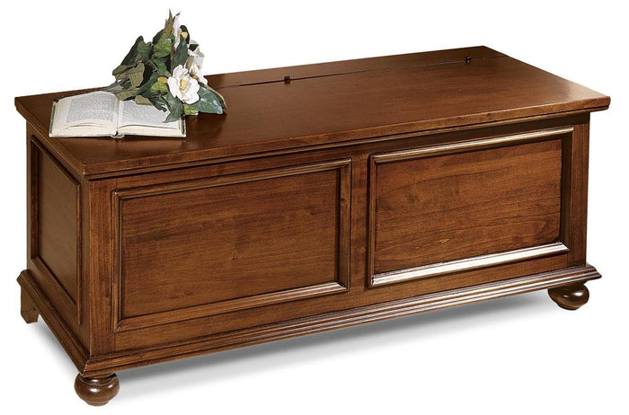 Cassapanca in legno grezza l.100 p.44 h.51 (1109) - Mobili 2G