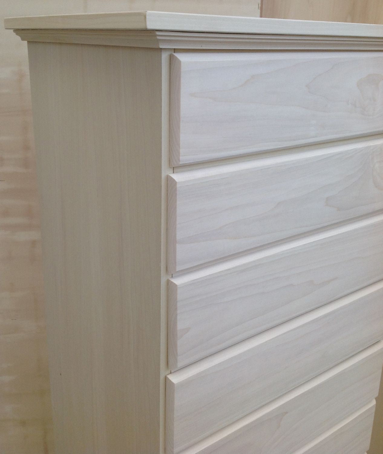 Cassettiera 10 cassetti in legno grezza l.58 p.41 h.145 (116) - Mobili 2G