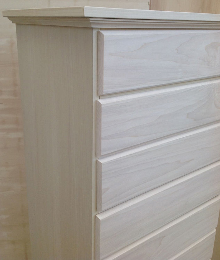 Cassettiera 10 cassetti in legno grezza l.58 p.41 h.145 (116) - Mobili 2G