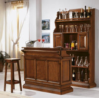 Mobile bar porta bottiglie grezzo l.126 p.33 h.199 (1224) - Mobili 2G