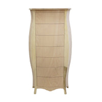 cassettiera bomabata 7 cassetti grezzo l.74 p.37 h.142 (155) - Mobili 2G