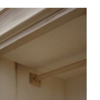 armadio in legno sagomato 3 porte grezzo  l.182 p.64 h.212 (492) - Mobili 2G