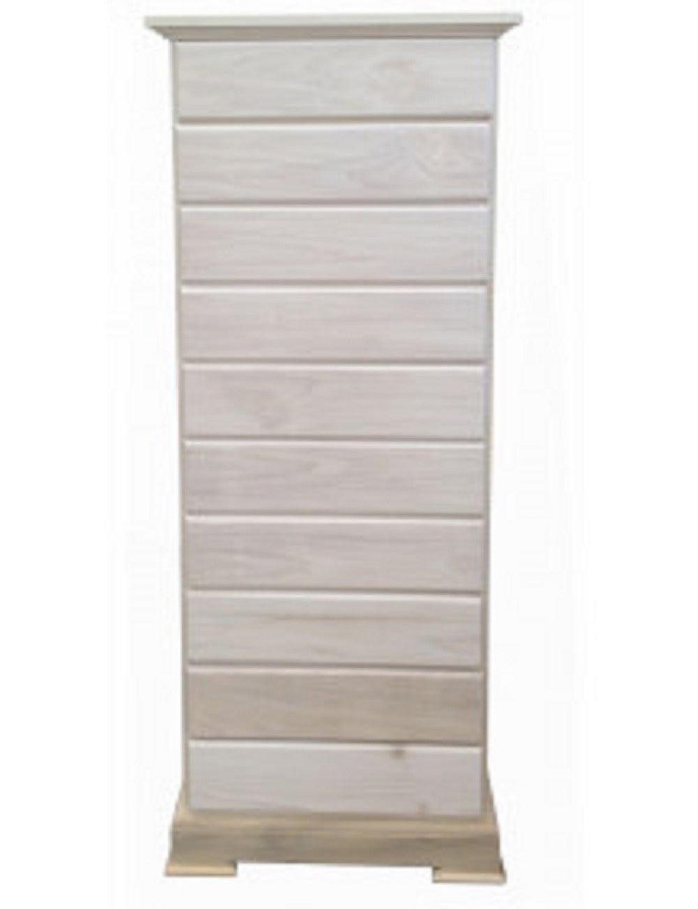 Cassettiera 10 cassetti in legno grezza l.58 p.41 h.145 (116) - Mobili 2G